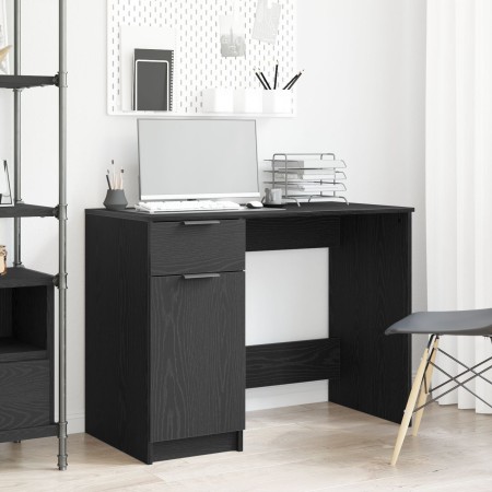 Escritorio de roble negro - 100x50x75 cm - Hecho de madera elaborada de , Escritorios - Ref: Foro24-862779, Precio: 93,69 €, ...
