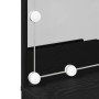 Mesa de tocador LED en Roble Negro, 60x40x140 cm, Hecha de Madera Elaborada de , Tocadores para dormitorios - Ref: Foro24-862...