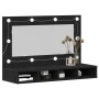 Armario Espejo LED en Roble Negro - 90x31.5x62 cm de , Tocadores de baño - Ref: Foro24-862781, Precio: 89,23 €, Descuento: -5%%