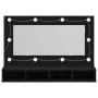 Armario Espejo LED en Roble Negro - 90x31.5x62 cm de , Tocadores de baño - Ref: Foro24-862781, Precio: 89,23 €, Descuento: -5%%