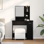Mesa de Tocador de Roble Negro con Espejo - 86.5 x 35 x 136 cm de , Tocadores para dormitorios - Ref: Foro24-862783, Precio: ...