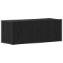 Armarios de Pared para TV (Juego de 2) - Roble Negro, 80x30x30 cm, Hecho de Madera Elaborada de , Muebles TV - Ref: Foro24-86...