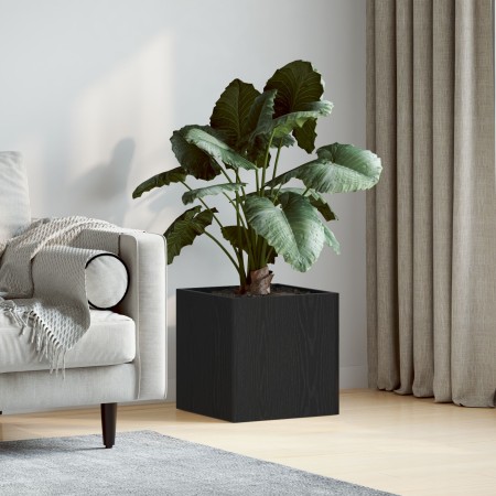 caja de jardinería en madera de roble negra 40x40x40 cm de , Maceteros y jardineras - Ref: Foro24-862786, Precio: 41,27 €, De...