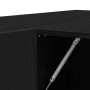 Armario de Pasillo Roble Negro Madera Elaborada 97.5 x 37 x 99 cm de , Armarios y almacenamiento - Ref: Foro24-862791, Precio...