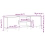 Soporte para TV en roble estilo artesanal - 150x30x50 cm - Hecho de madera diseñada de , Muebles TV - Ref: Foro24-862796, Pre...