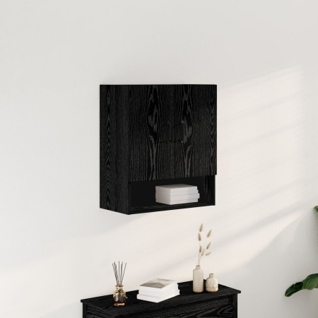 Armario de pared Negro Roble 60x30x70 cm de madera de , Taquillas y armarios de almacenamiento - Ref: Foro24-862798, Precio: ...