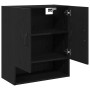 Armario de pared Negro Roble 60x30x70 cm de madera de , Taquillas y armarios de almacenamiento - Ref: Foro24-862798, Precio: ...