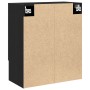 Armario de pared Negro Roble 60x30x70 cm de madera de , Taquillas y armarios de almacenamiento - Ref: Foro24-862798, Precio: ...