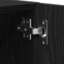 Armario de pared de roble negro - 60x30x60 cm de , Taquillas y armarios de almacenamiento - Ref: Foro24-862799, Precio: 65,59...