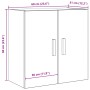 Armario de pared de roble negro - 60x30x60 cm de , Taquillas y armarios de almacenamiento - Ref: Foro24-862799, Precio: 65,59...