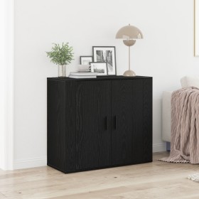 Sideboard Negro Roble 80x33x70 cm Madera Ingienierizada de , Aparadores - Ref: Foro24-862800, Precio: 86,53 €, Descuento: %