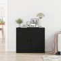 Sideboard Negro Roble 80x33x70 cm Madera Ingienierizada de , Aparadores - Ref: Foro24-862800, Precio: 86,53 €, Descuento: %