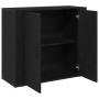 Sideboard Negro Roble 80x33x70 cm Madera Ingienierizada de , Aparadores - Ref: Foro24-862800, Precio: 86,53 €, Descuento: %