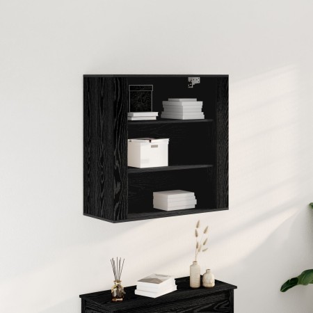Armario de Pared Negro Roble 80x33x80 cm Madera Elaborada de , Armarios y almacenamiento - Ref: Foro24-862803, Precio: 69,93 ...