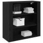 Armario de Pared Negro Roble 80x33x80 cm Madera Elaborada de , Armarios y almacenamiento - Ref: Foro24-862803, Precio: 69,93 ...