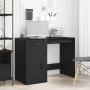 Escritorio Negro Roble 100x49x75 cm Madera Elaborada de , Escritorios - Ref: Foro24-862804, Precio: 115,20 €, Descuento: -5%%