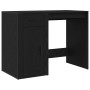 Escritorio Negro Roble 100x49x75 cm Madera Elaborada de , Escritorios - Ref: Foro24-862804, Precio: 115,20 €, Descuento: -5%%