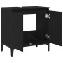 Mueble de lavabo Negro Roble 58x33x60 cm Madera elaborada de , Tocadores de baño - Ref: Foro24-862810, Precio: 56,08 €, Descu...