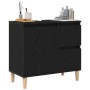 Gabinete de fregadero Madera de roble negra 65x33x60 cm Madera elaborada de , Tocadores de baño - Ref: Foro24-862811, Precio:...