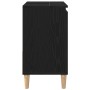 Gabinete de fregadero Madera de roble negra 65x33x60 cm Madera elaborada de , Tocadores de baño - Ref: Foro24-862811, Precio:...