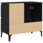 Gabinete de baño Roble negro Madera elaborada Mediano de , Tocadores de baño - Ref: Foro24-862812, Precio: 72,47 €, Descuento: %