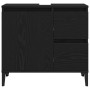 Gabinete de baño Roble negro Madera elaborada Mediano de , Tocadores de baño - Ref: Foro24-862812, Precio: 72,47 €, Descuento: %