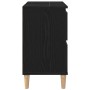 Gabinete de Lavabo Negro Roble 80x33x60 cm Madera Elaborada de , Tocadores de baño - Ref: Foro24-862813, Precio: 94,20 €, Des...