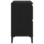 Gabinete para lavabo de baño negro roble 80x33x60 cm de madera de , Tocadores de baño - Ref: Foro24-862814, Precio: 97,68 €, ...