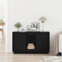 Aparador Negro Roble 102x35x60 cm Madera elaborada de , Aparadores - Ref: Foro24-862815, Precio: 101,43 €, Descuento: %