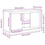 Aparador Negro Roble 102x35x60 cm Madera elaborada de , Aparadores - Ref: Foro24-862815, Precio: 101,43 €, Descuento: %