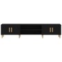 Mueble para TV Negro Roble 180x31,5x40 cm Madera Elaborada de , Muebles TV - Ref: Foro24-862817, Precio: 107,13 €, Descuento: %