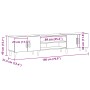 Mueble para TV Negro Roble 180x31,5x40 cm Madera Elaborada de , Muebles TV - Ref: Foro24-862817, Precio: 107,13 €, Descuento: %