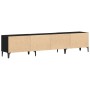 mueble de televisión Negro Roble 180x31,5x40 cm Madera elaborada de , Muebles TV - Ref: Foro24-862818, Precio: 115,77 €, Desc...