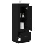 Altillo Negro Roble 36x35,5x103,5 cm Madera Elaborada de , Aparadores - Ref: Foro24-862819, Precio: 67,59 €, Descuento: -5%%