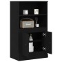 Mueble Alto Roble Negro 60x35.5x103.5 cm Madera Resistente de , Aparadores - Ref: Foro24-862820, Precio: 85,31 €, Descuento: ...