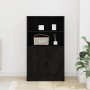 Mueble Alto Roble Negro 60x35.5x103.5 cm Madera Resistente de , Aparadores - Ref: Foro24-862820, Precio: 85,31 €, Descuento: ...