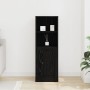 Gabinete Alto de Roble Negro 36x35.5x103.5 cm Madera MDF de , Aparadores - Ref: Foro24-862821, Precio: 63,92 €, Descuento: -5%%