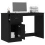 Escritorio  con almacenamiento roble negro 50x115x75 cm madera aglomerada | Foro24.es | Tu tienda online para hogar, jardín y más Foro24.es