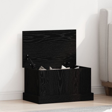 Caja de almacenamiento Negro Roble 50x30x28 cm Madera elaborada de , Baúles de almacenamiento - Ref: Foro24-862825, Precio: 4...