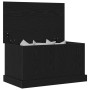 Caja de Almacenamiento Negro de Roble 70x40x38 cm de Madera Ingenierizada de , Baúles de almacenamiento - Ref: Foro24-862826,...