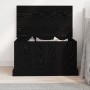 Caja de Almacenamiento Negro de Roble 70x40x38 cm de Madera Ingenierizada de , Baúles de almacenamiento - Ref: Foro24-862826,...