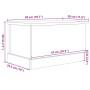 Caja de almacenamiento Negro Roble 50x30x28 cm Madera elaborada de , Baúles de almacenamiento - Ref: Foro24-862825, Precio: 4...