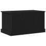 Caja de Almacenamiento Negro de Roble 70x40x38 cm de Madera Ingenierizada de , Baúles de almacenamiento - Ref: Foro24-862826,...