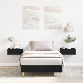 Estructura de Cama 90x190 cm Madera de Roble Negra de , Camas y somieres - Ref: Foro24-862862, Precio: 84,23 €, Descuento: -5%%