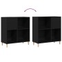 Gabinete de Registros Negro Roble 84,5x38x89 cm Madera Elaborada de , Armarios y almacenamiento - Ref: Foro24-862870, Precio:...