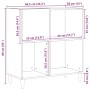 Gabinete de Registros Negro Roble 84,5x38x89 cm Madera Elaborada de , Armarios y almacenamiento - Ref: Foro24-862870, Precio:...