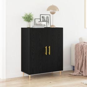 Aparador Negro Roble 69,5x34x90 cm Madera Ingenierizada de , Aparadores - Ref: Foro24-862872, Precio: 87,86 €, Descuento: -5%%