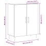 Aparador Negro Roble 69,5x34x90 cm Madera Ingenierizada de , Aparadores - Ref: Foro24-862872, Precio: 87,86 €, Descuento: -5%%