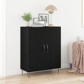 Aparador Negro de Roble 69,5x34x90 cm Madera Elaborada de , Aparadores - Ref: Foro24-862873, Precio: 89,83 €, Descuento: -5%%