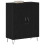 Aparador Negro de Roble 69,5x34x90 cm Madera Elaborada de , Aparadores - Ref: Foro24-862873, Precio: 89,83 €, Descuento: -5%%